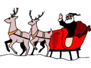 Sticker Custom Preview Image #071459 Holidays Christmas Santa Reindeer Santa Reindeer23