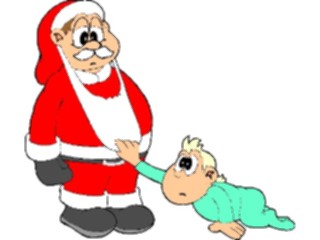 Sticker Custom Preview Image #071466 Holidays Christmas Santa Reindeer Santa Revealed2