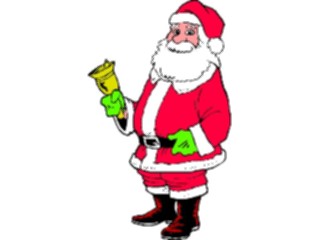 Sticker Custom Preview Image #071469 Holidays Christmas Santa Reindeer Santa Ringing Bell1