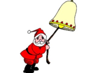 Sticker Custom Preview Image #071471 Holidays Christmas Santa Reindeer Santa Ringing Bell3