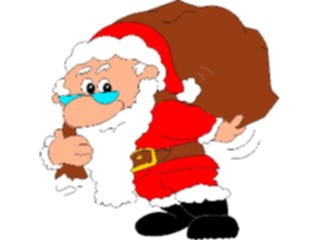 Sticker Custom Preview Image #071476 Holidays Christmas Santa Reindeer Santa Sack02