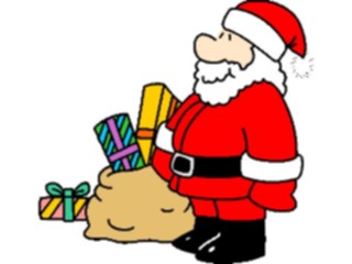 Sticker Custom Preview Image #071477 Holidays Christmas Santa Reindeer Santa Sack03