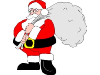 Sticker Custom Preview Image #071481 Holidays Christmas Santa Reindeer Santa Sack07