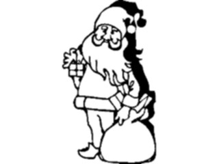 Sticker Custom Preview Image #071482 Holidays Christmas Santa Reindeer Santa Sack08