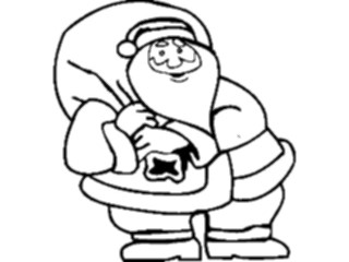 Sticker Custom Preview Image #071486 Holidays Christmas Santa Reindeer Santa Sack12