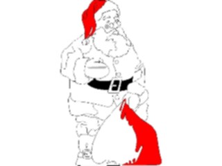 Sticker Custom Preview Image #071490 Holidays Christmas Santa Reindeer Santa Sack16