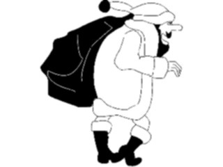 Sticker Custom Preview Image #071492 Holidays Christmas Santa Reindeer Santa Sack18