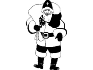Sticker Custom Preview Image #071493 Holidays Christmas Santa Reindeer Santa Sack19