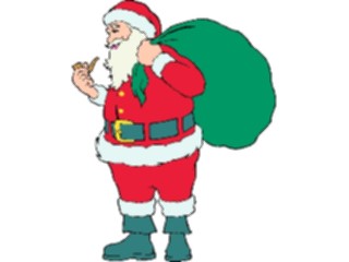 Sticker Custom Preview Image #071502 Holidays Christmas Santa Reindeer Santa Sack28
