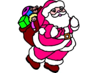 Sticker Custom Preview Image #071514 Holidays Christmas Santa Reindeer Santa Sack40