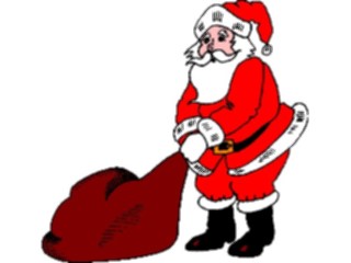 Sticker Custom Preview Image #071515 Holidays Christmas Santa Reindeer Santa Sack41
