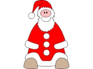 Sticker Custom Preview Image #071522 Holidays Christmas Santa Reindeer Santa Sitting1