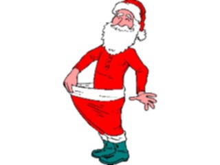Sticker Custom Preview Image #071530 Holidays Christmas Santa Reindeer Santa Skinny2