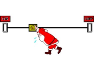 Sticker Custom Preview Image #071550 Holidays Christmas Santa Reindeer Santa Switch