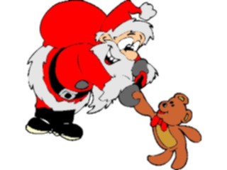 Sticker Custom Preview Image #071551 Holidays Christmas Santa Reindeer Santa Teddy Bear