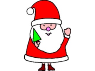Sticker Custom Preview Image #071563 Holidays Christmas Santa Reindeer Santa Tree3
