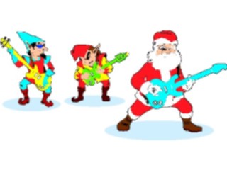 Sticker Custom Preview Image #071572 Holidays Christmas Santa Reindeer Santawith Band
