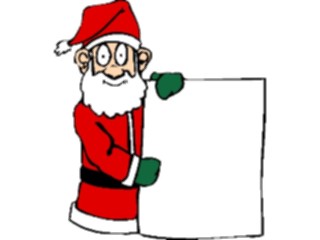 Sticker Custom Preview Image #071594 Holidays Christmas Santa Reindeer Santawith Sign1