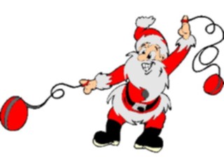 Sticker Custom Preview Image #071605 Holidays Christmas Santa Reindeer Santa Yo Yos