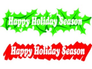 Sticker Custom Preview Image #071696 Holidays Christmas Titles Frames Happy Holiday Season