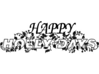 Sticker Custom Preview Image #071706 Holidays Christmas Titles Frames Happy Holly Days11