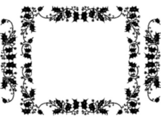 Sticker Custom Preview Image #071722 Holidays Christmas Titles Frames Holly Border