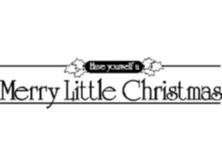 Sticker Custom Preview Image #071803 Holidays Christmas Titles Frames Merry Little Christmas