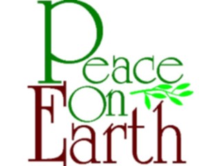 Sticker Custom Preview Image #071812 Holidays Christmas Titles Frames Peace On Earth