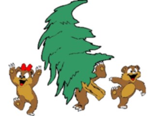 Sticker Custom Preview Image #071875 Holidays Christmas Trees Ornaments Bears Tree