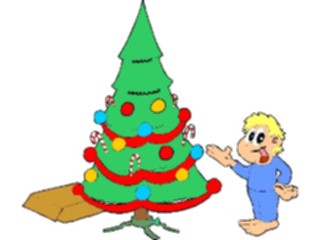 Sticker Custom Preview Image #071876 Holidays Christmas Trees Ornaments Boy Tree1