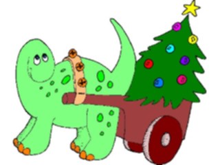 Sticker Custom Preview Image #071897 Holidays Christmas Trees Ornaments Dinosaur Tree3