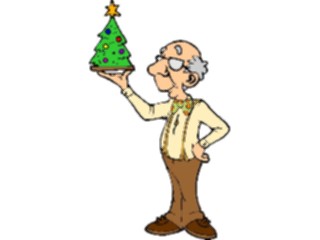 Sticker Custom Preview Image #071906 Holidays Christmas Trees Ornaments Man Tiny Tree1