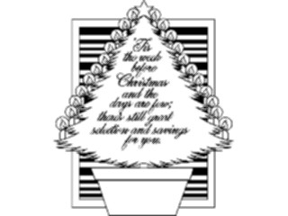 Sticker Custom Preview Image #072167 Holidays Christmas Trees Ornaments Tree Text