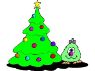 Sticker Custom Preview Image #072168 Holidays Christmas Trees Ornaments Tree Tree Monster