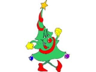 Sticker Custom Preview Image #072169 Holidays Christmas Trees Ornaments Tree Walking