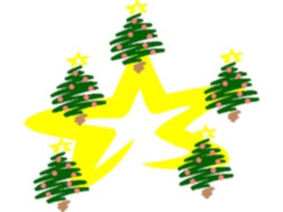 Sticker Custom Preview Image #072175 Holidays Christmas Trees Ornaments Trees Star