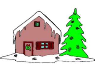 Sticker Custom Preview Image #072232 Holidays Christmas Winter Holiday Fun Housein Snow3