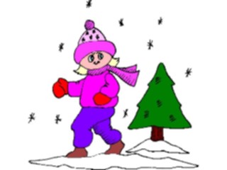 Sticker Custom Preview Image #072257 Holidays Christmas Winter Holiday Fun Playingin Snow3