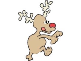 Sticker Custom Preview Image #072288 Holidays Christmas Winter Holiday Fun Reindeer Playing2