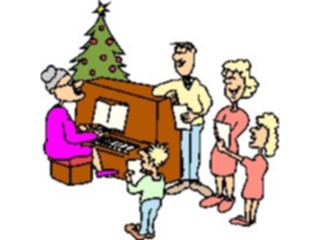 Sticker Custom Preview Image #072339 Holidays Christmas Winter Holiday Fun Singing Carols