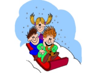 Sticker Custom Preview Image #072351 Holidays Christmas Winter Holiday Fun Sledding05