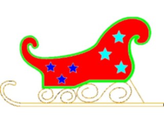 Sticker Custom Preview Image #072368 Holidays Christmas Winter Holiday Fun Sleigh2