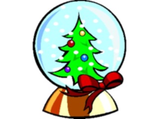 Sticker Custom Preview Image #072378 Holidays Christmas Winter Holiday Fun Snow Globe