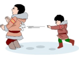 Sticker Custom Preview Image #072391 Holidays Christmas Winter Holiday Fun Snowball Fight8