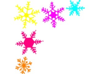 Sticker Custom Preview Image #072417 Holidays Christmas Winter Holiday Fun Snowflake Corner1