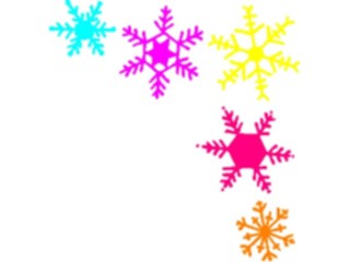 Sticker Custom Preview Image #072418 Holidays Christmas Winter Holiday Fun Snowflake Corner2