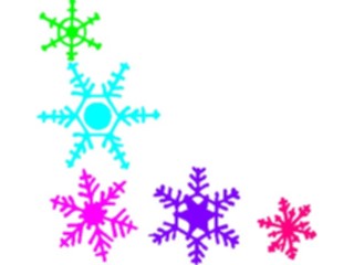 Sticker Custom Preview Image #072420 Holidays Christmas Winter Holiday Fun Snowflake Corner4