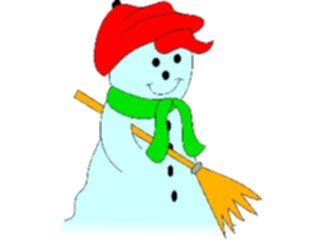 Sticker Custom Preview Image #072423 Holidays Christmas Winter Holiday Fun Snowman01