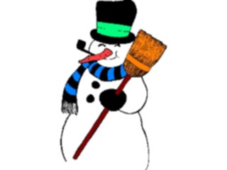 Sticker Custom Preview Image #072486 Holidays Christmas Winter Holiday Fun Snowman64