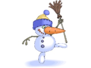 Sticker Custom Preview Image #072510 Holidays Christmas Winter Holiday Fun Snowman Dancing3